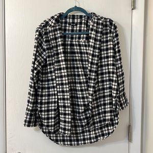 Madewell black and white flannel